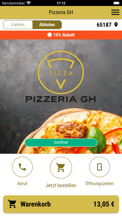 Pizzeria GH Screenshot