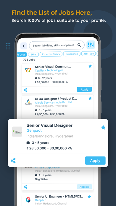 Techfynder - Job Search App Screenshot