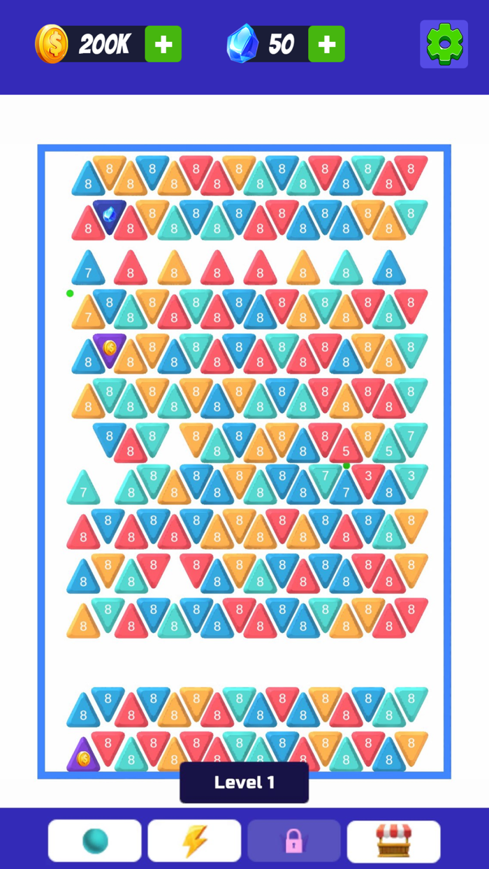 Idle Brick Buster Ball and Coin