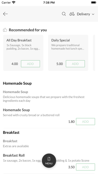 Shan's Dinemore. Screenshot