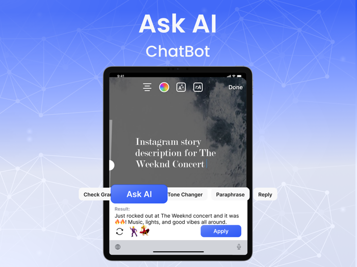 AI Keyboard Extension Writer