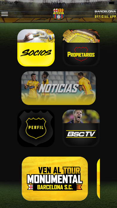 Barcelona SC OFICIAL Screenshot