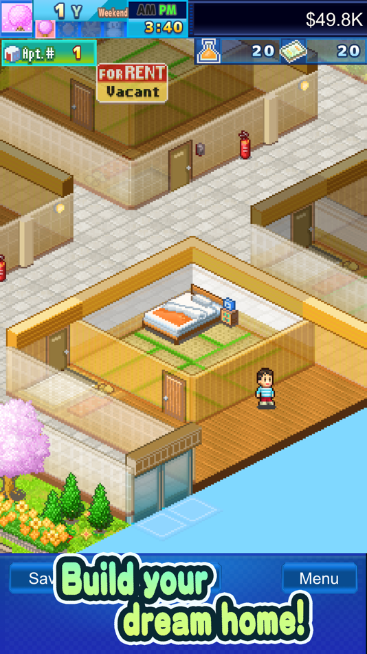 #3. Dream House Days (iOS) By: Kairosoft Co.,Ltd