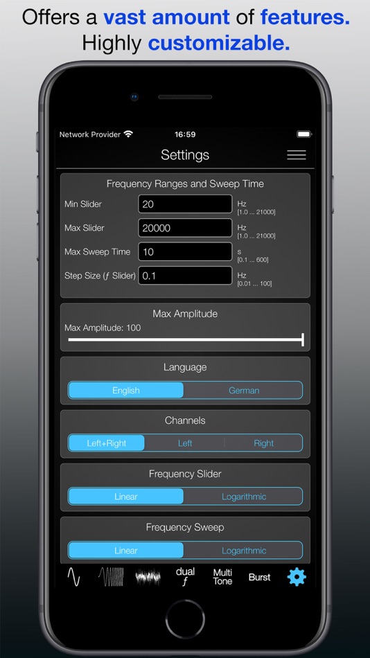 #9. Audio Function Generator PRO (iOS) Podle: Thomas Gruber