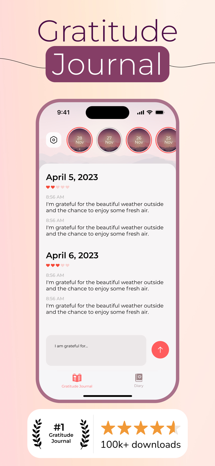 Diary and Gratitude Journal