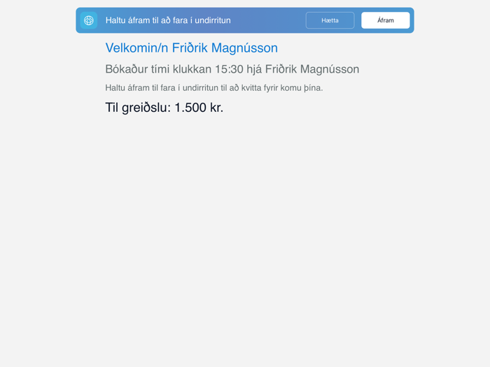 Gagni - Afgreiðslukerfi