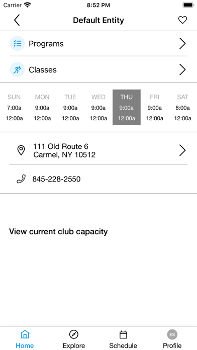 Carmel Sports Club Screenshot