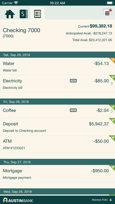 Austin Bank Business Screenshot