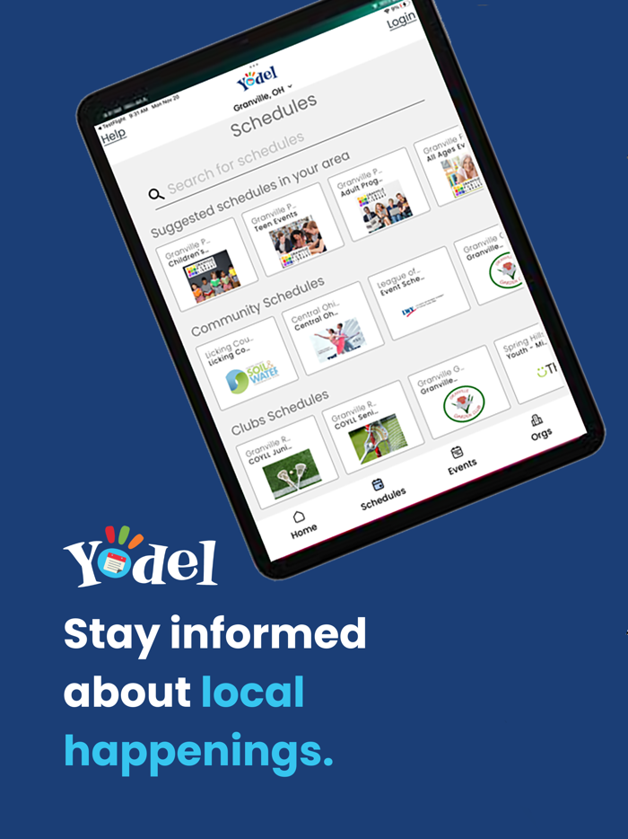 Yodel Event Calendar