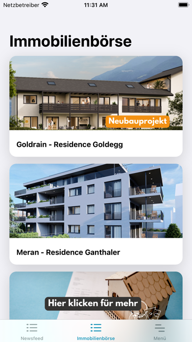 Immobilien App Südtirol Screenshot