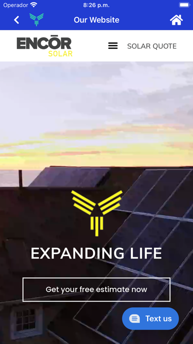 Encor Solar Screenshot