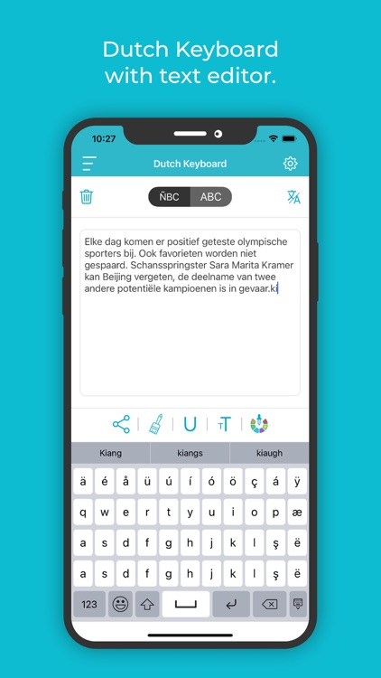 Dutch Keyboard: Translator