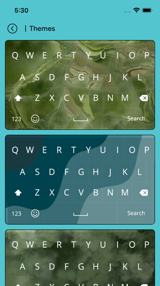 #4. Greenkey -Fonts theme keyboard (iOS) 由: FATIMA EL HANAFI