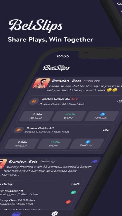 BetSlips Screenshot