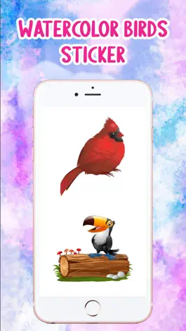 Game screenshot Watercolor Birds Stickers! mod apk