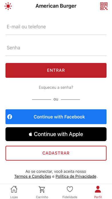 American Burger Delivery Screenshot
