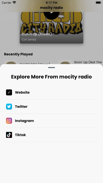 mocity radio App