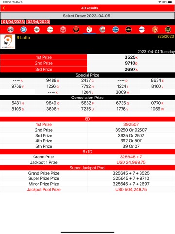 Lotto 4D Results Live 4D Totoのおすすめ画像6