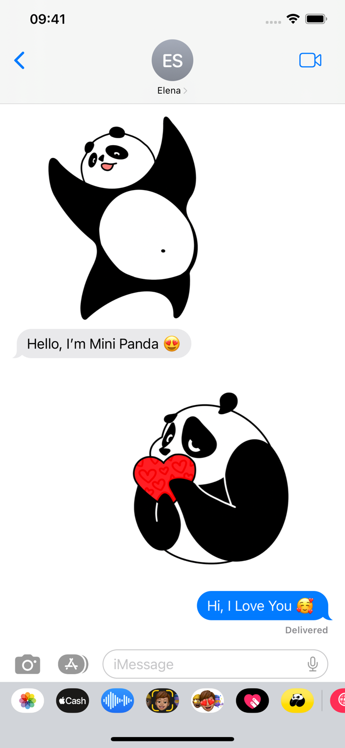 Mini Panda Stickers