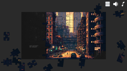 Pixel Retro Jigsaw Game Screenshot