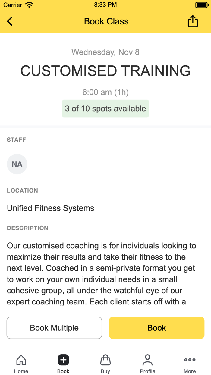 Unified Fitness Systems