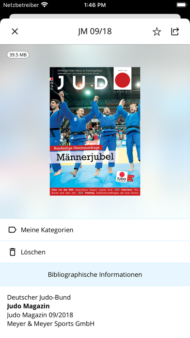 Judo Magazin Screenshot