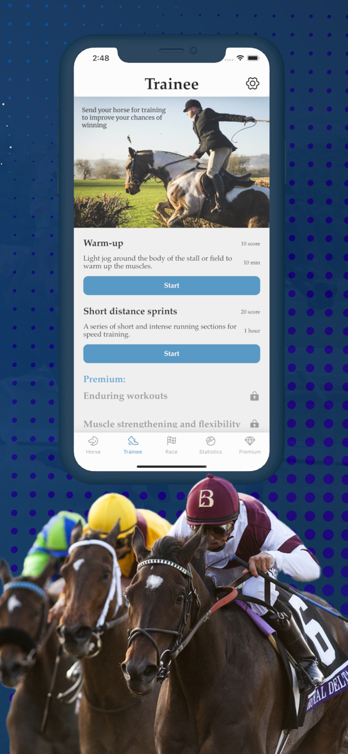 Horse racing - riding and win