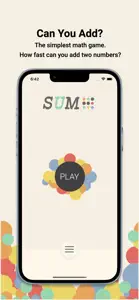 Sum - Simple Math Puzzle screenshot #1 for iPhone