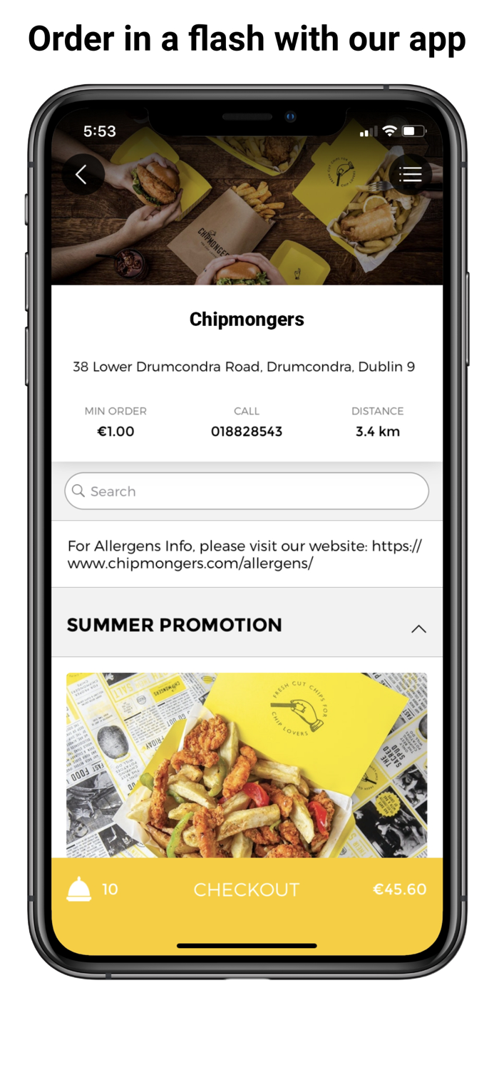 CHIPMONGERS - Order Takeaway