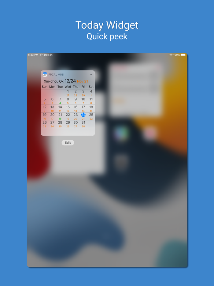 PP Holiday Calendar mini