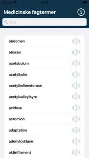medicinske fagtermer iphone screenshot 2