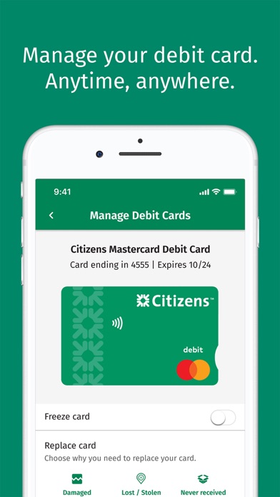 Citizens Bank Mobile Banking Screenshot