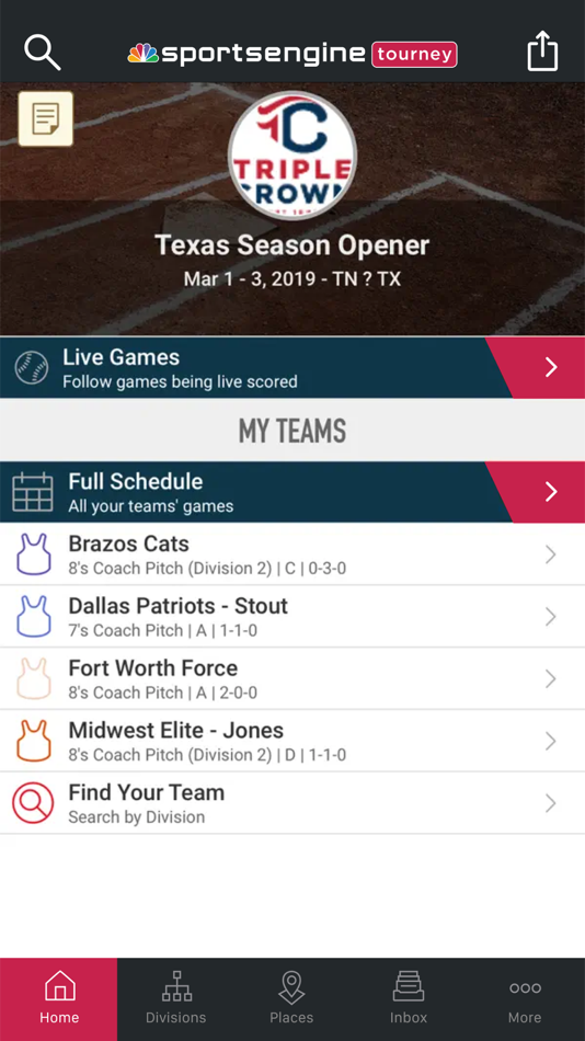 SportsEngine Tourney - 1.22.0 - (iOS)