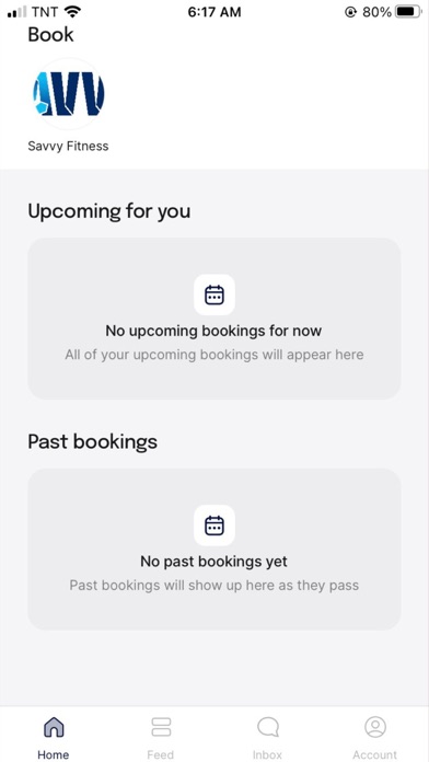 Savvy Fitness App Screenshot
