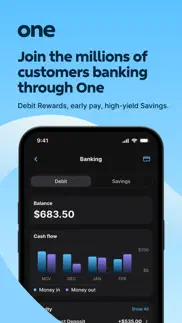 one – mobile banking iphone screenshot 1