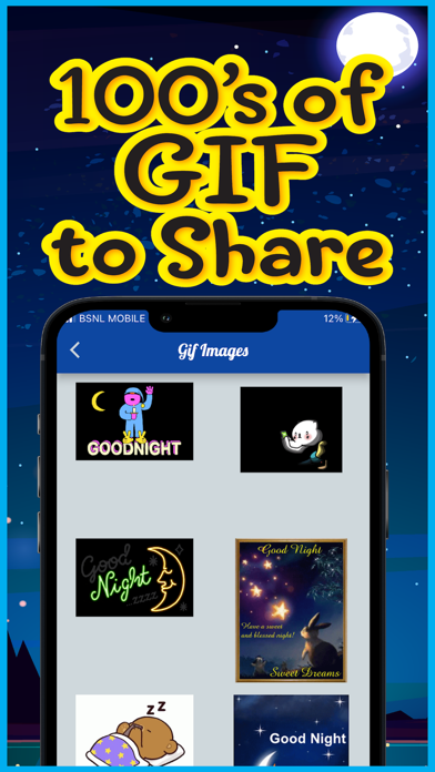 Good Night Gif Image Quote Sms Screenshot