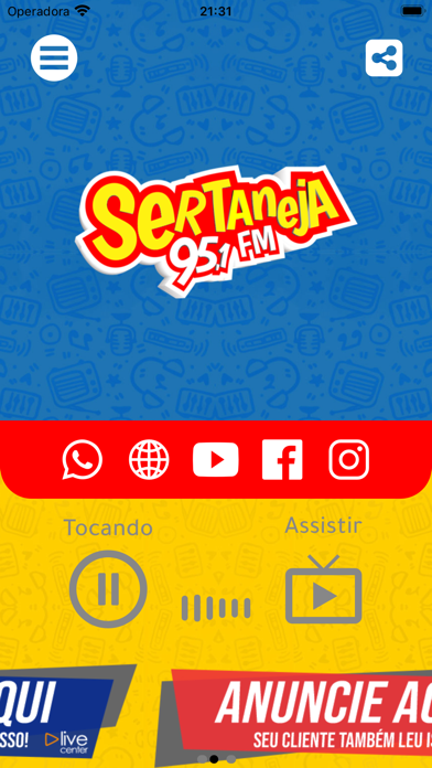 Sertaneja 95 FM Screenshot