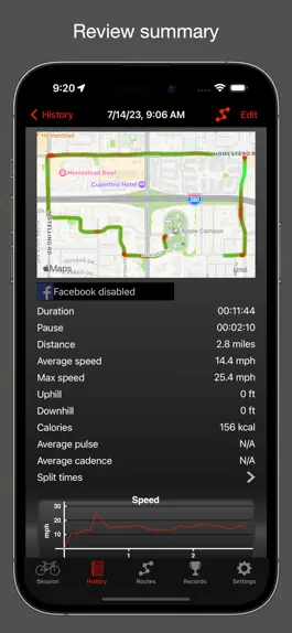 Game screenshot Fitmeter Bike - GPS Cycling apk