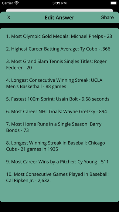 Sports AI - Ask Anything Screenshot