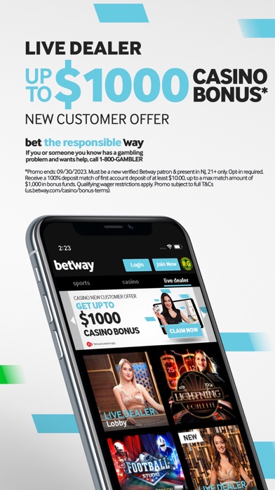 Betway NJ: Sportsbook & Casino Screenshot