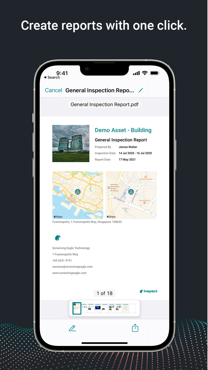 Screening Eagle Inspect