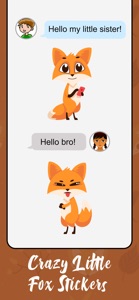 Crazy Little Fox Stickers screenshot #2 for iPhone