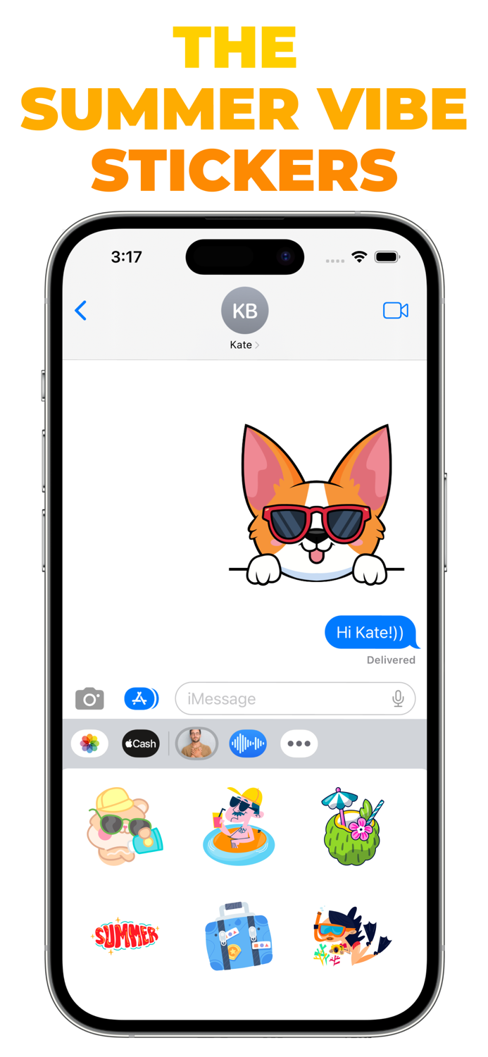 The Summer Vibe stickers