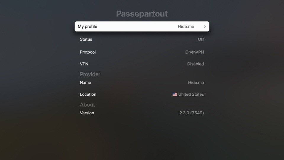 Screenshot #13 for Passepartout, VPN Client