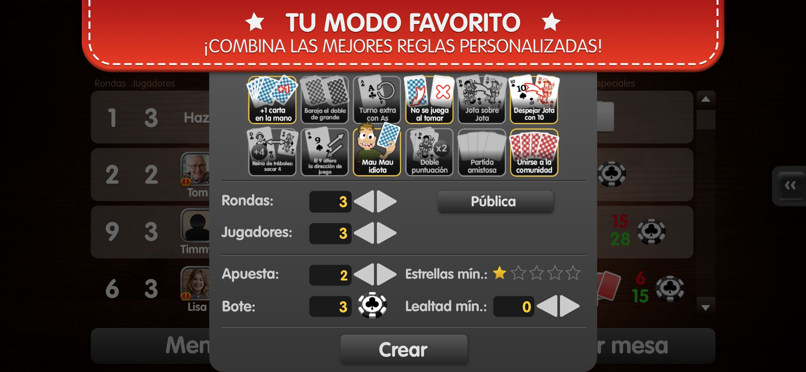 Pumba online juego de cartas
