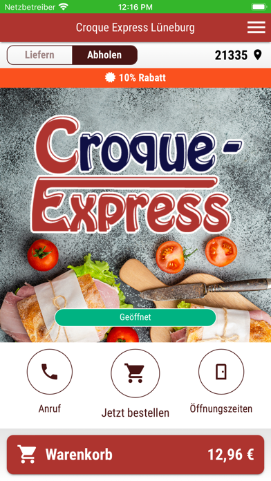 Croque Express Lüneburg Screenshot