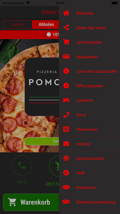Osteria Pomodoro Rietberg Screenshot