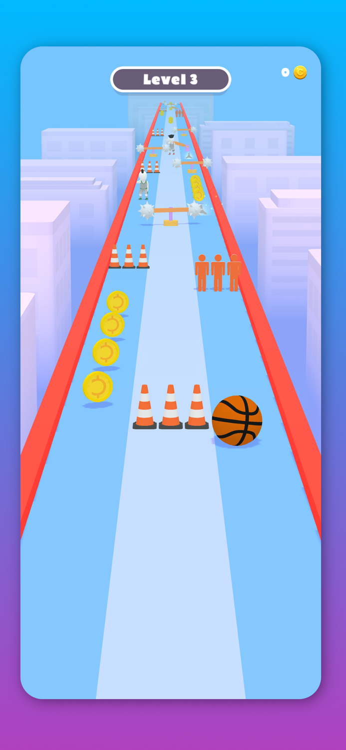 Basketball Roll 3D