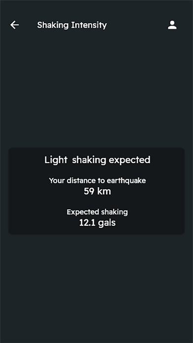 Grillo Earthquake App Screenshot