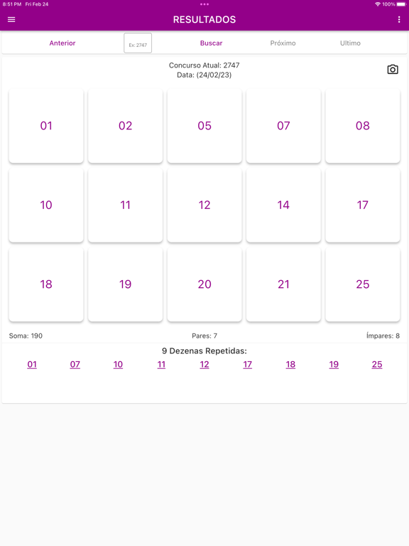 Lotofacil Resultados e +